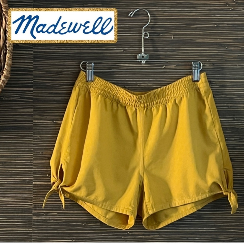 Madewell side tie shorts Mustard Yellow Sz: XS